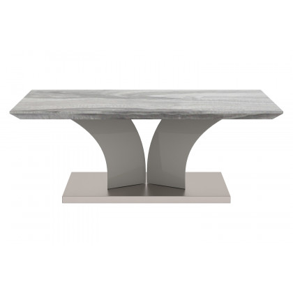 Worldwide - Napoli Rectangular Coffee Table in Light Gray
