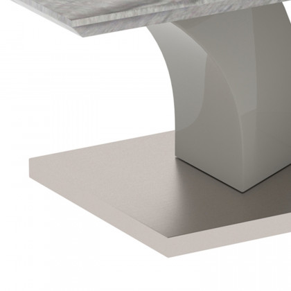 Worldwide - Napoli Rectangular Coffee Table in Light Gray