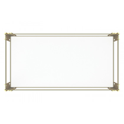 Worldwide Estrel Rectangular Coffee Table - Gold
