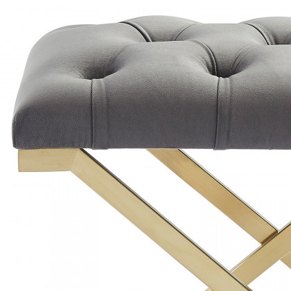 Worldwide Rada Bench - Gray/Brushed Gold