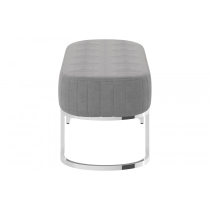 Worldwide Zamora Bench - Gray/Silver
