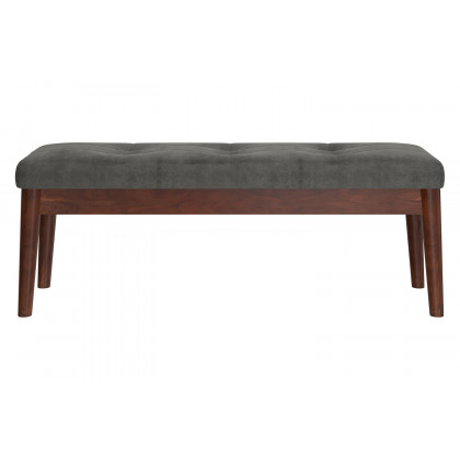 Worldwide Ingrid Bench - Vintage Charcoal/Walnut