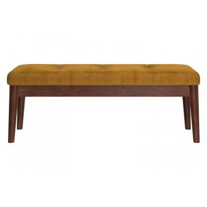 Worldwide Ingrid Bench - Vintage Mustard/Walnut
