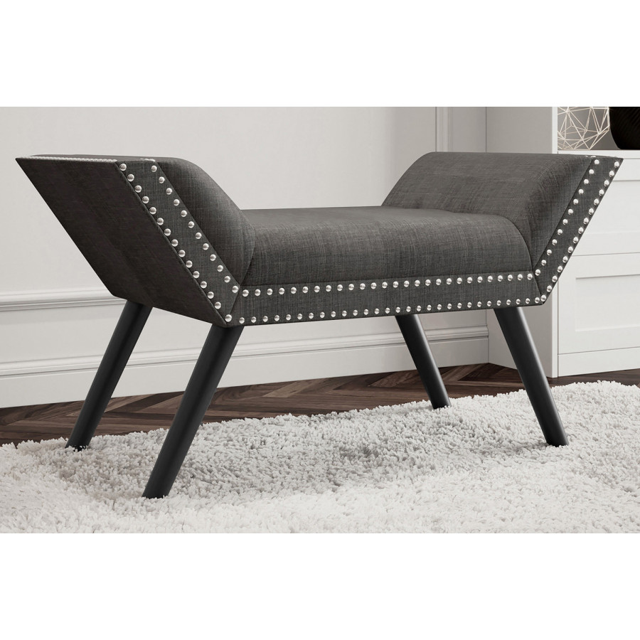 Worldwide Lana Bench - Gray/Black