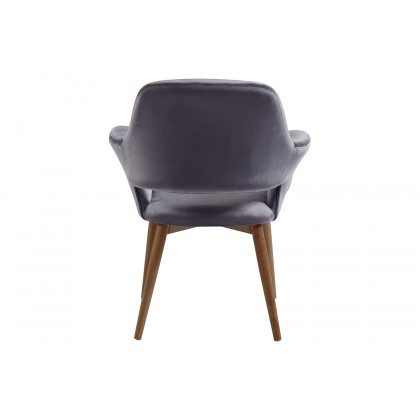 Worldwide Miranda Accent/Dining Chair - Gray/Walnut