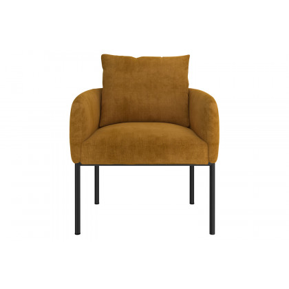 Worldwide Petrie Accent Chair - Mustard/Black