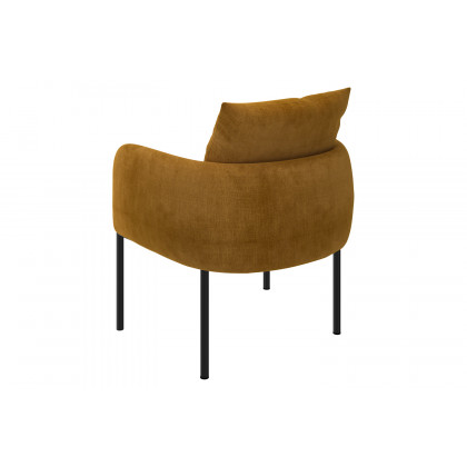 Worldwide Petrie Accent Chair - Mustard/Black