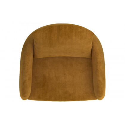 Worldwide Petrie Accent Chair - Mustard/Black