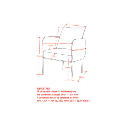 Worldwide Petrie Accent Chair - Mustard/Black
