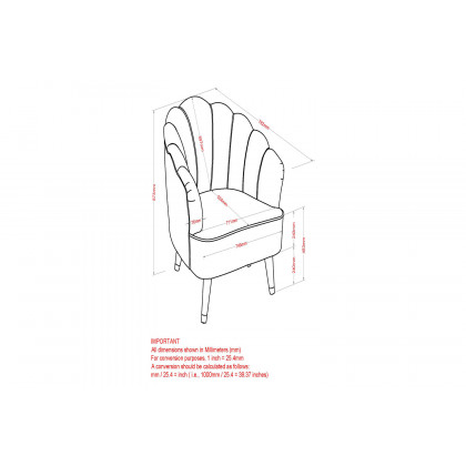 Worldwide Ezra Accent Chair - Mustard