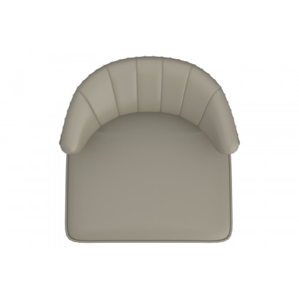 Worldwide Kyrie Accent Chair - Gray-Beige/Espresso