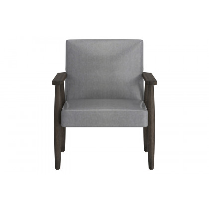 Worldwide Wilder Accent Chair - Gray/Weathered Brown