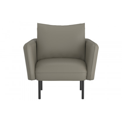 Worldwide Ryker Accent Chair - Gray-Beige/Black