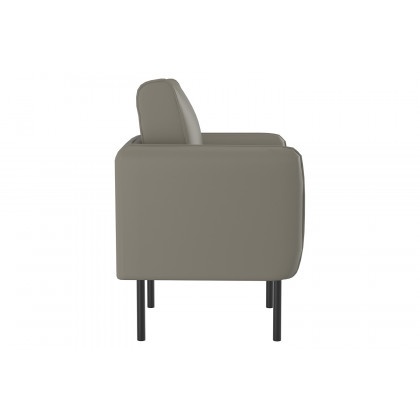 Worldwide Ryker Accent Chair - Gray-Beige/Black
