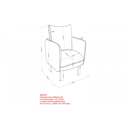 Worldwide Ryker Accent Chair - Gray-Beige/Black