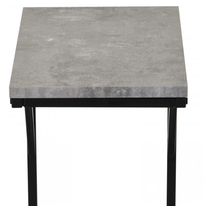 Worldwide Darcy Accent Table - Cement/Black