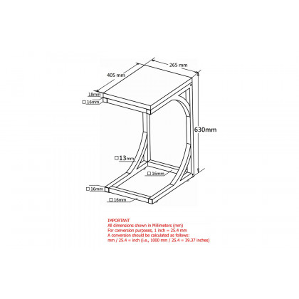Worldwide Darcy Accent Table - Cement/Black