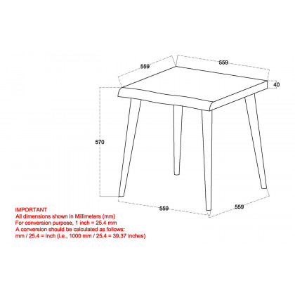 Worldwide - Arnav Accent Table in Walnut