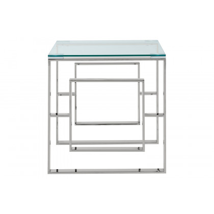 Worldwide Eros Accent Table - Silver