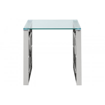 Worldwide Eros Accent Table - Silver