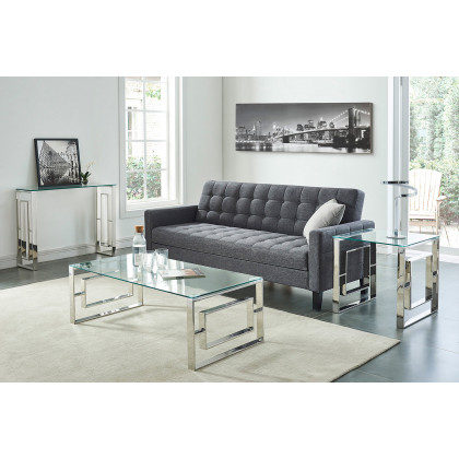 Worldwide Eros Accent Table - Silver