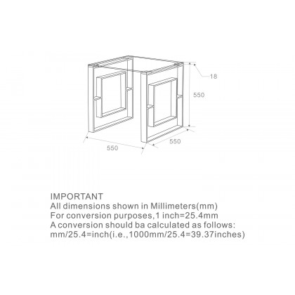 Worldwide Eros Accent Table - Silver
