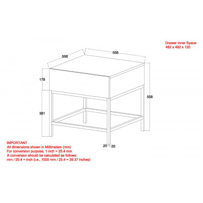 Worldwide - Ojas Accent Table in Natural Burnt/Black