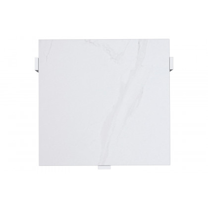 Worldwide Veno Accent Table - White/Silver