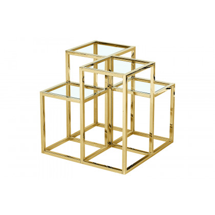 Worldwide Casini Multi-Tiered Accent Table - Gold