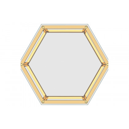 Worldwide Fleur Accent Table - Gold