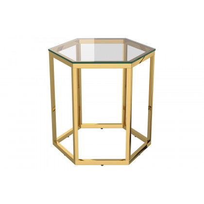 Worldwide Fleur Accent Table - Gold