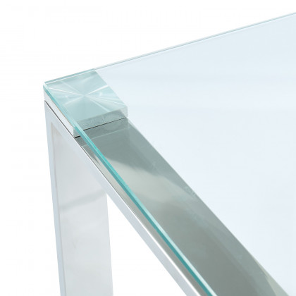 Worldwide - Zevon Console/Desk in Silver