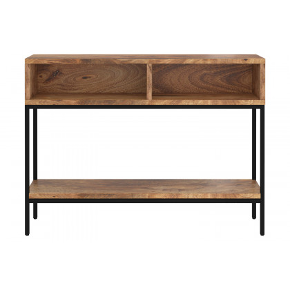 Worldwide - Ojas Console Table in Natural Burnt/Black