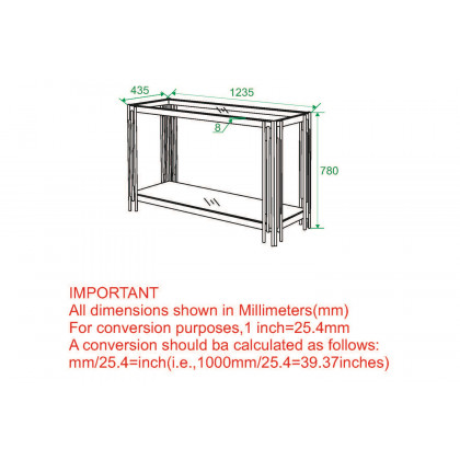 Worldwide Estrel Console Table - Silver