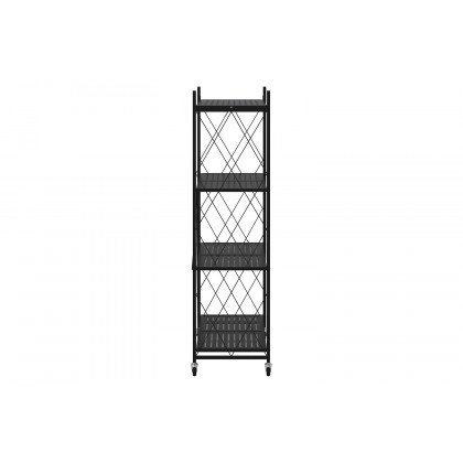 Worldwide Quby 4-Tier Folding Shelf - Black