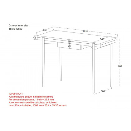 Worldwide Navid Desk - Gray/Black