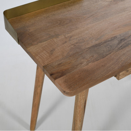 Worldwide Anand Desk - Natural/Aged Gold