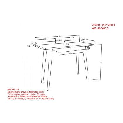 Worldwide Anand Desk - Natural/Aged Gold