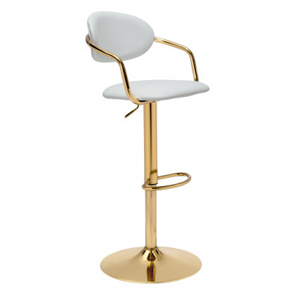 ZUO Gusto Barstool - White/Gold
