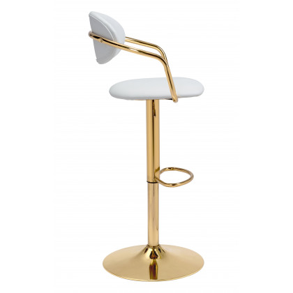 ZUO Gusto Barstool - White/Gold