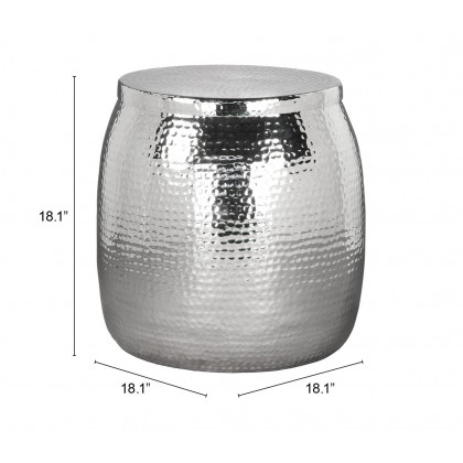 ZUO - Solo Side Table in Silver