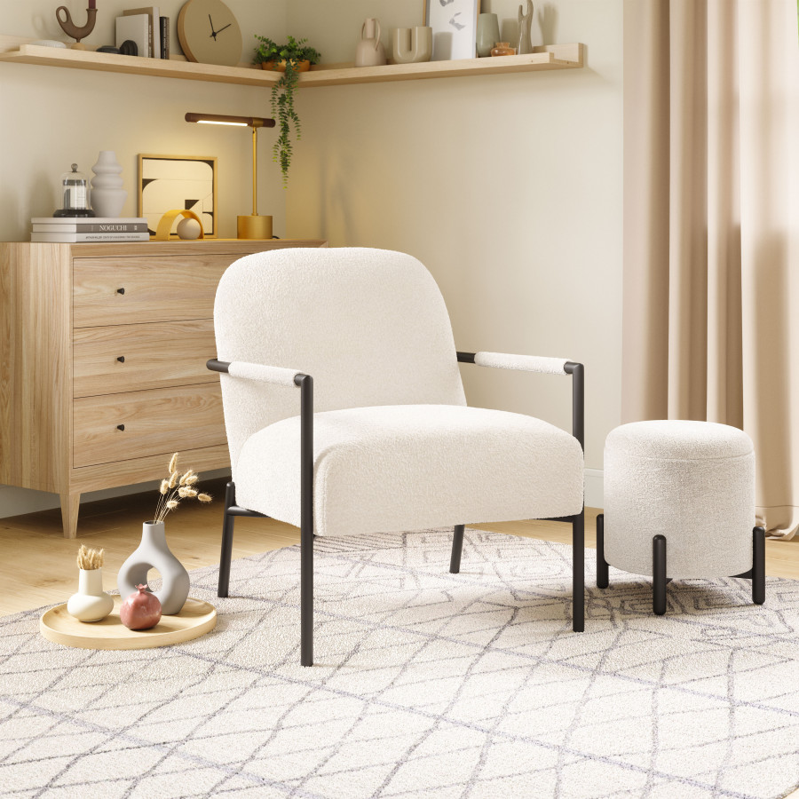 ZUO - Chicago Accent Chair in Ivory