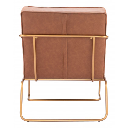 ZUO Dallas Accent Chair - Vintage Brown