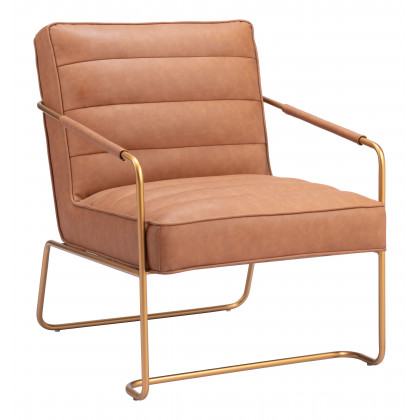 ZUO Dallas Accent Chair - Vintage Brown