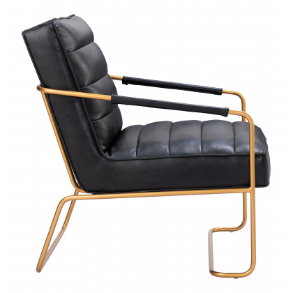 ZUO Dallas Accent Chair - Vintage Black
