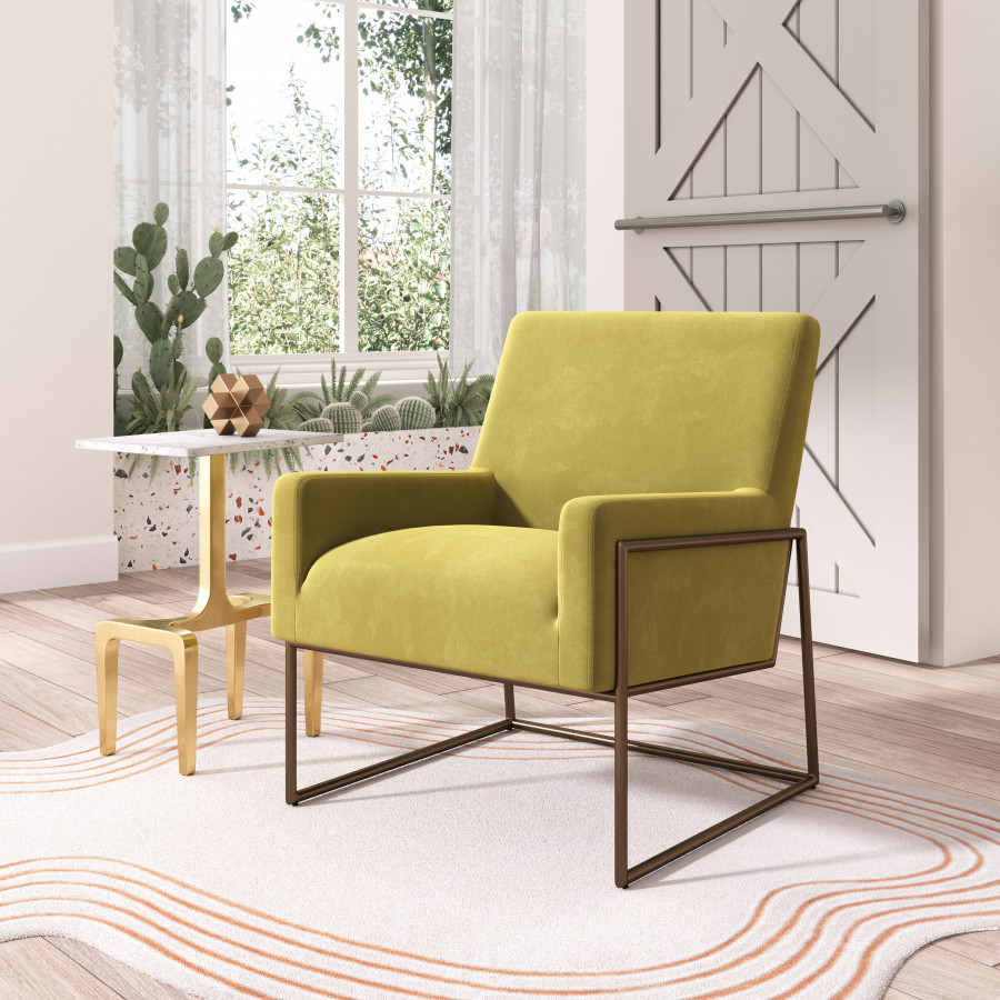 ZUO - New Accent Chair in Olive Green