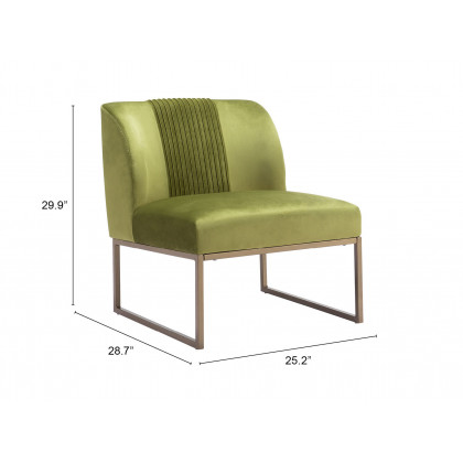 ZUO Sante Fe Accent Chair - Olive Green