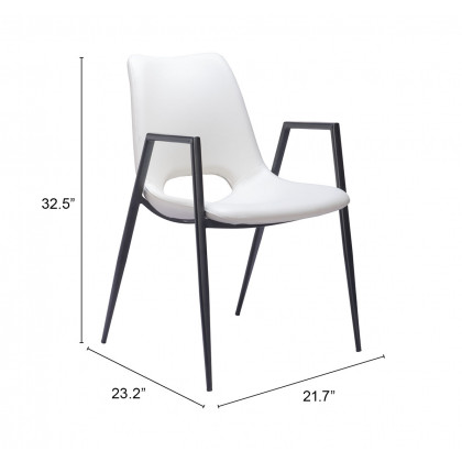 ZUO Desi Dining Chair (Set of 2) - White