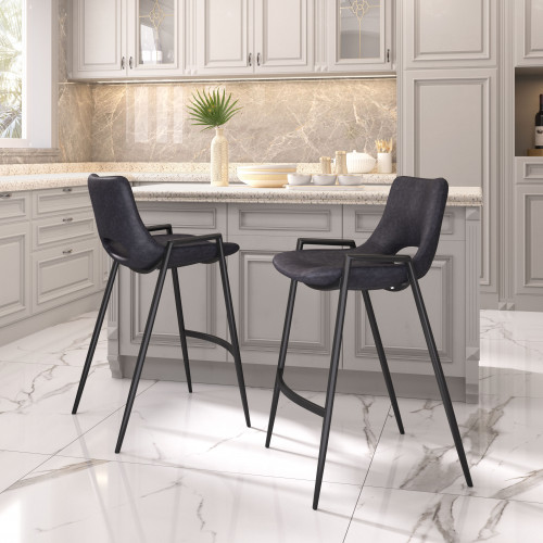 ZUO Desi Counter Stool (Set of 2) - Black