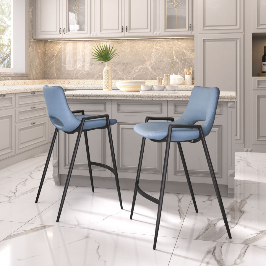 ZUO Desi Counter Stool (Set of 2) - Blue